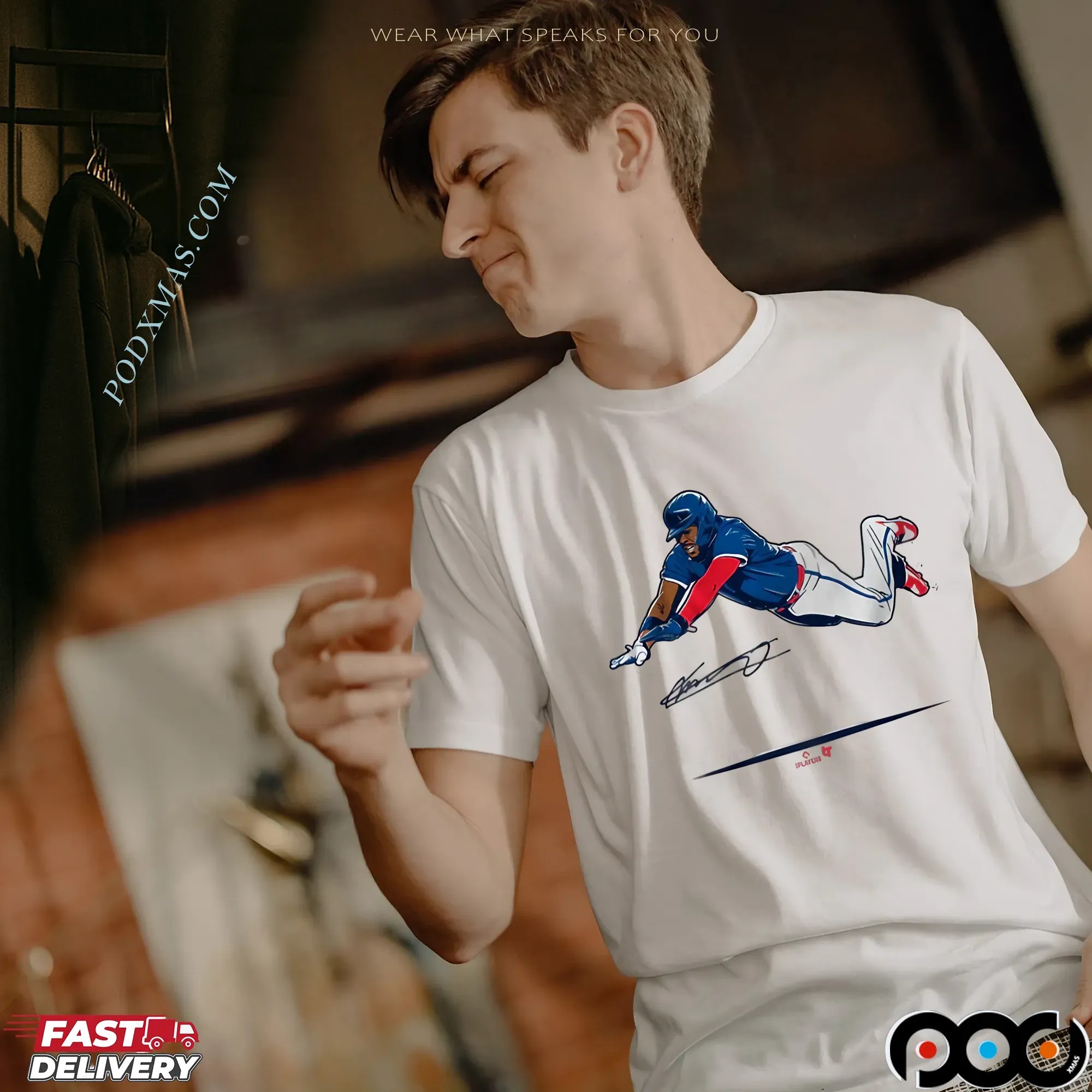 Vladimir Guerrero Jr Super Vlad Flying Slide T Shirt