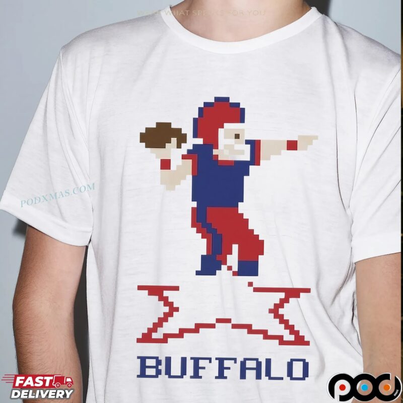 Josh Allen QB Buffalo Bills Football Retro Baller T Shirt
