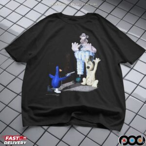 Wallace And Gromit Feathers Mcgraw Wrong Trousers Movie Scene T Shirt
