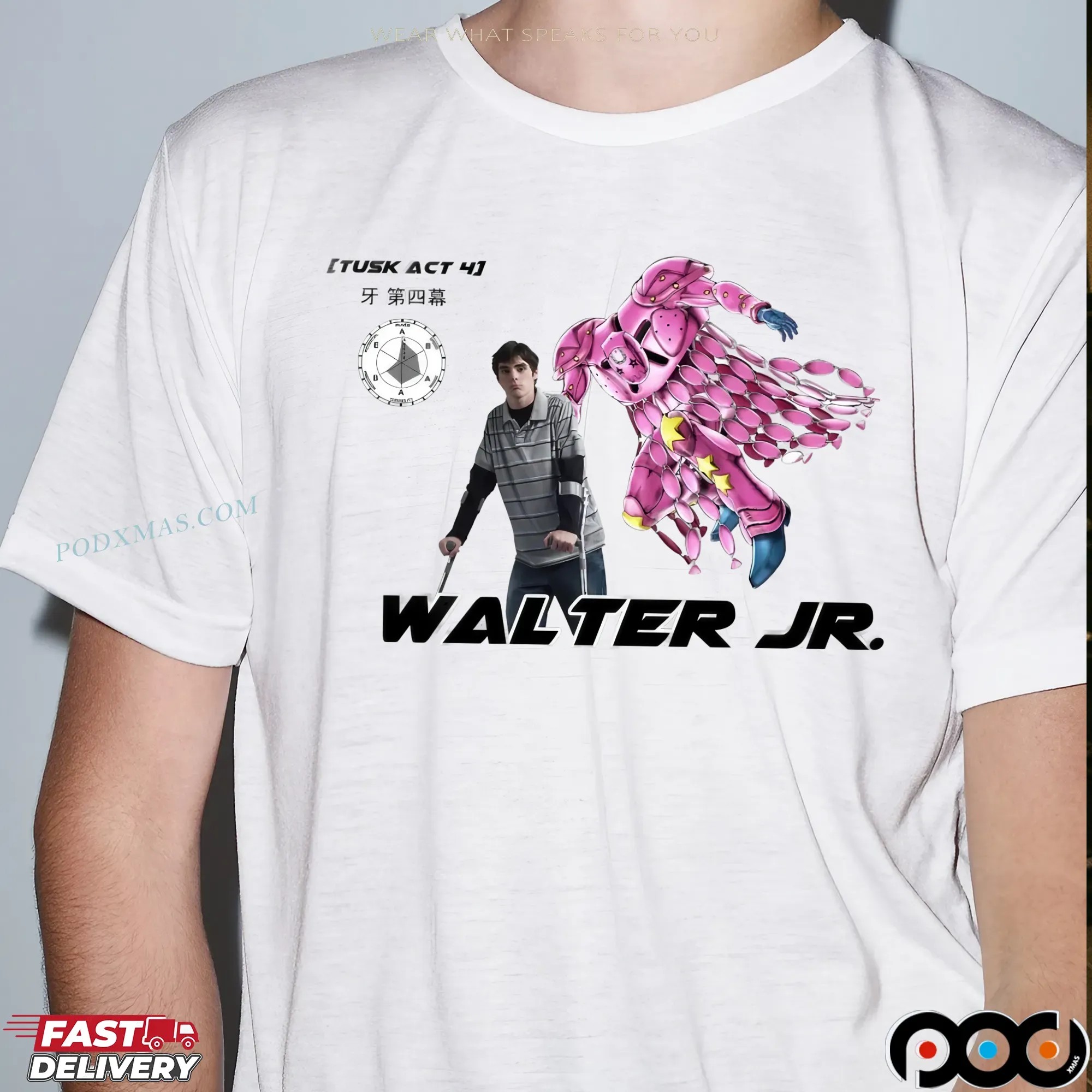 Walter Jr. X Johnny Joestar Jojo's Bizarre Adventure Tusk Act 4 T Shirt