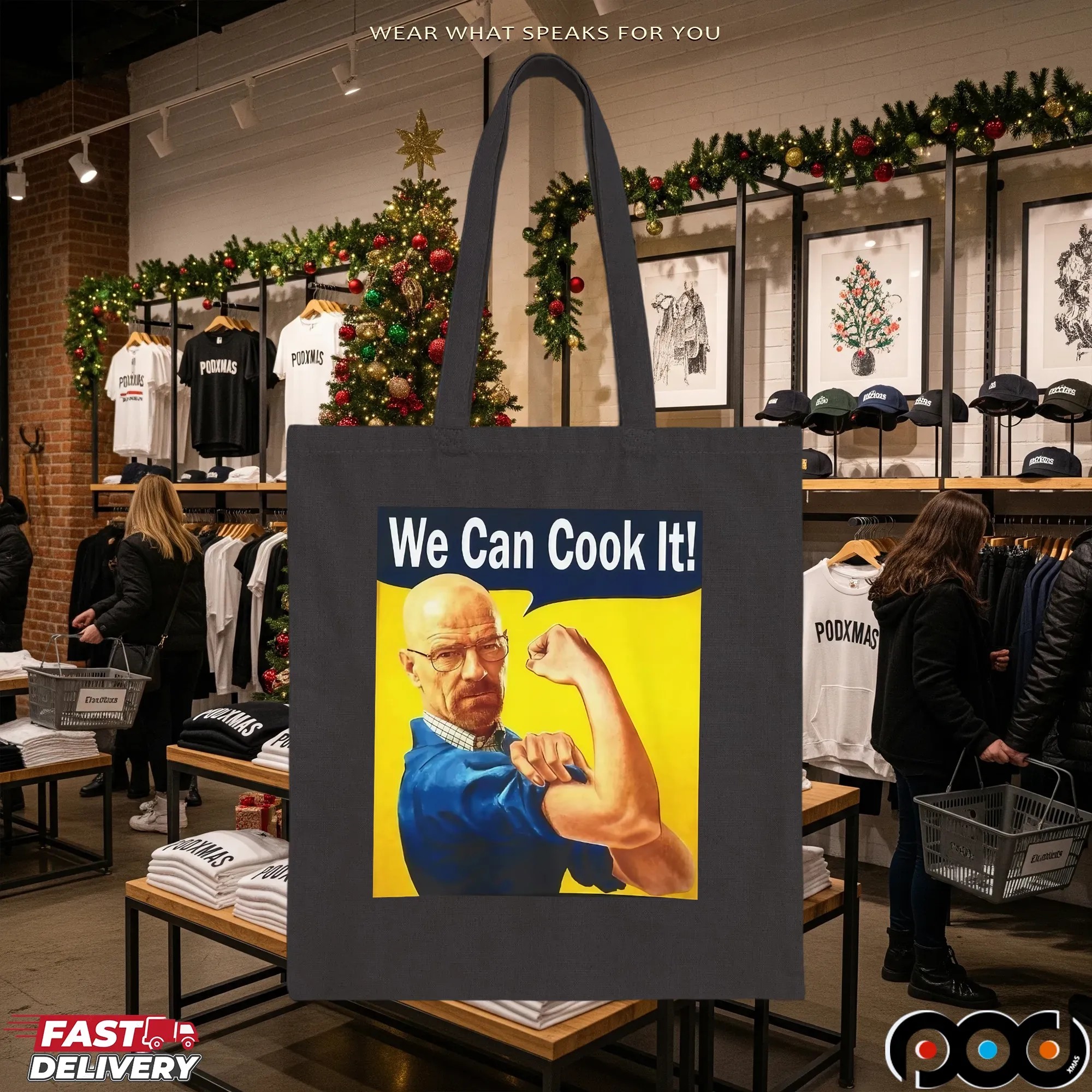 Walter White We Can Cook It Rosie The Riveter Parody T Shirt