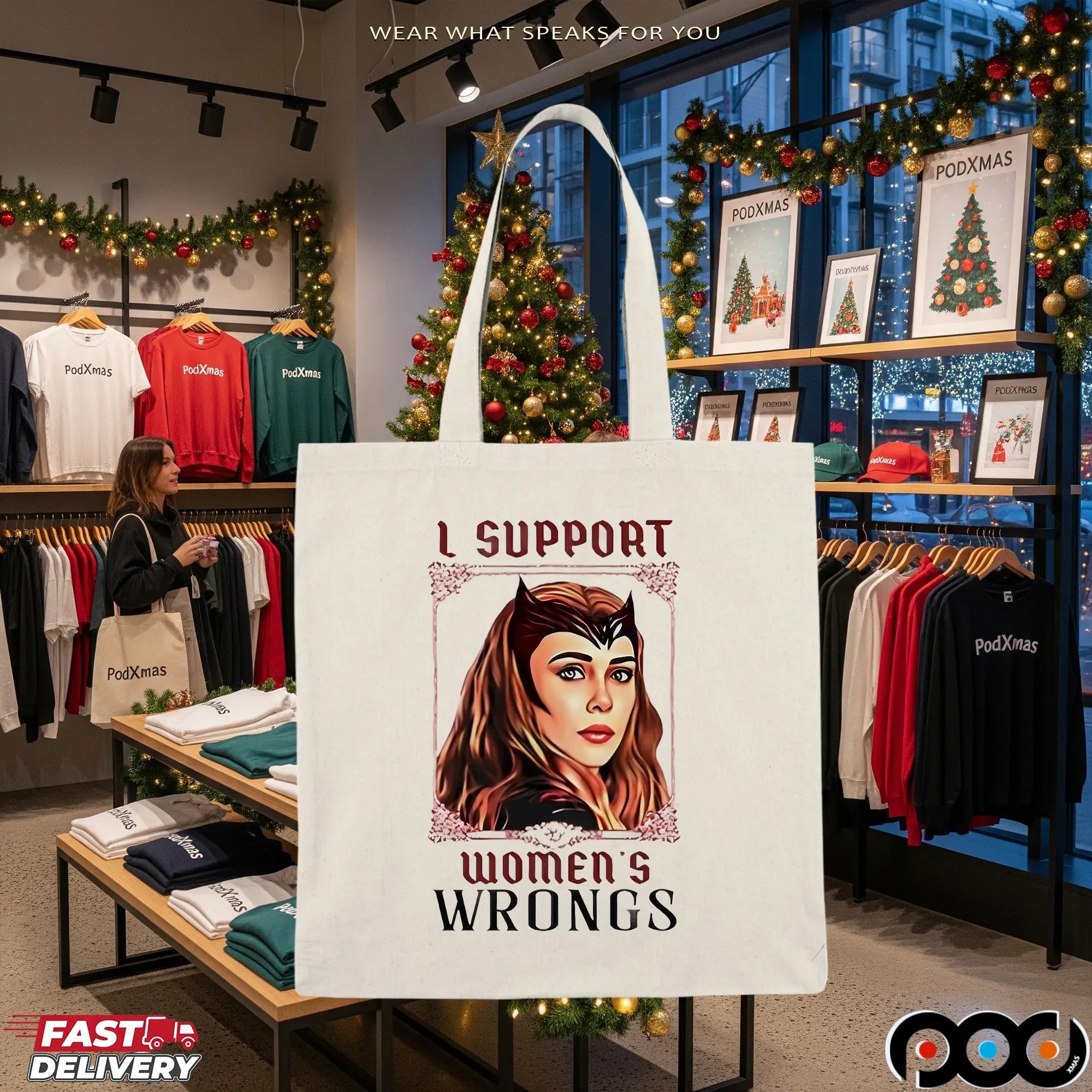 Wanda Maximoff I Support Women’s Wrongs Parody T Shirt