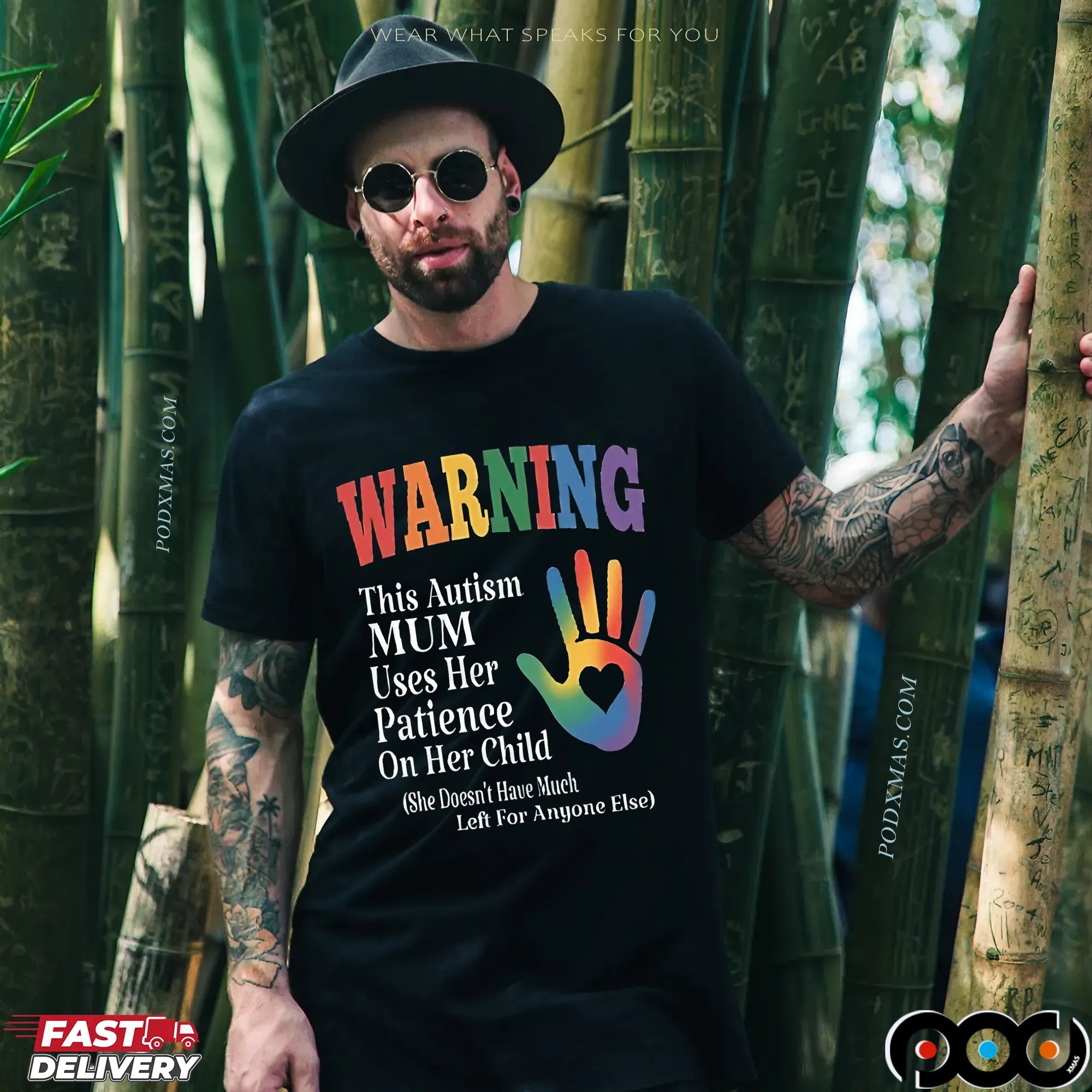 Warning This Autism Mum Uses Her Patience On Her Child She Doesn't Have Much Left For Anyone Else T Shirt