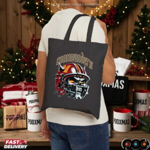 Washington Commanders Skull Helmet 2025 Halloween T Shirt