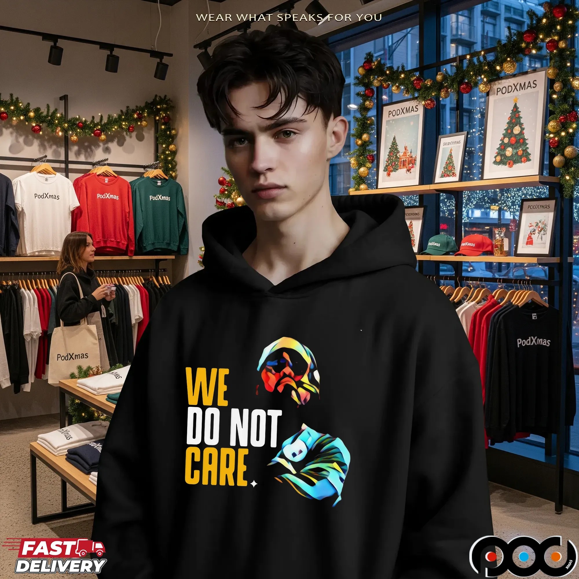We Do Not Care Graphic T Shirt