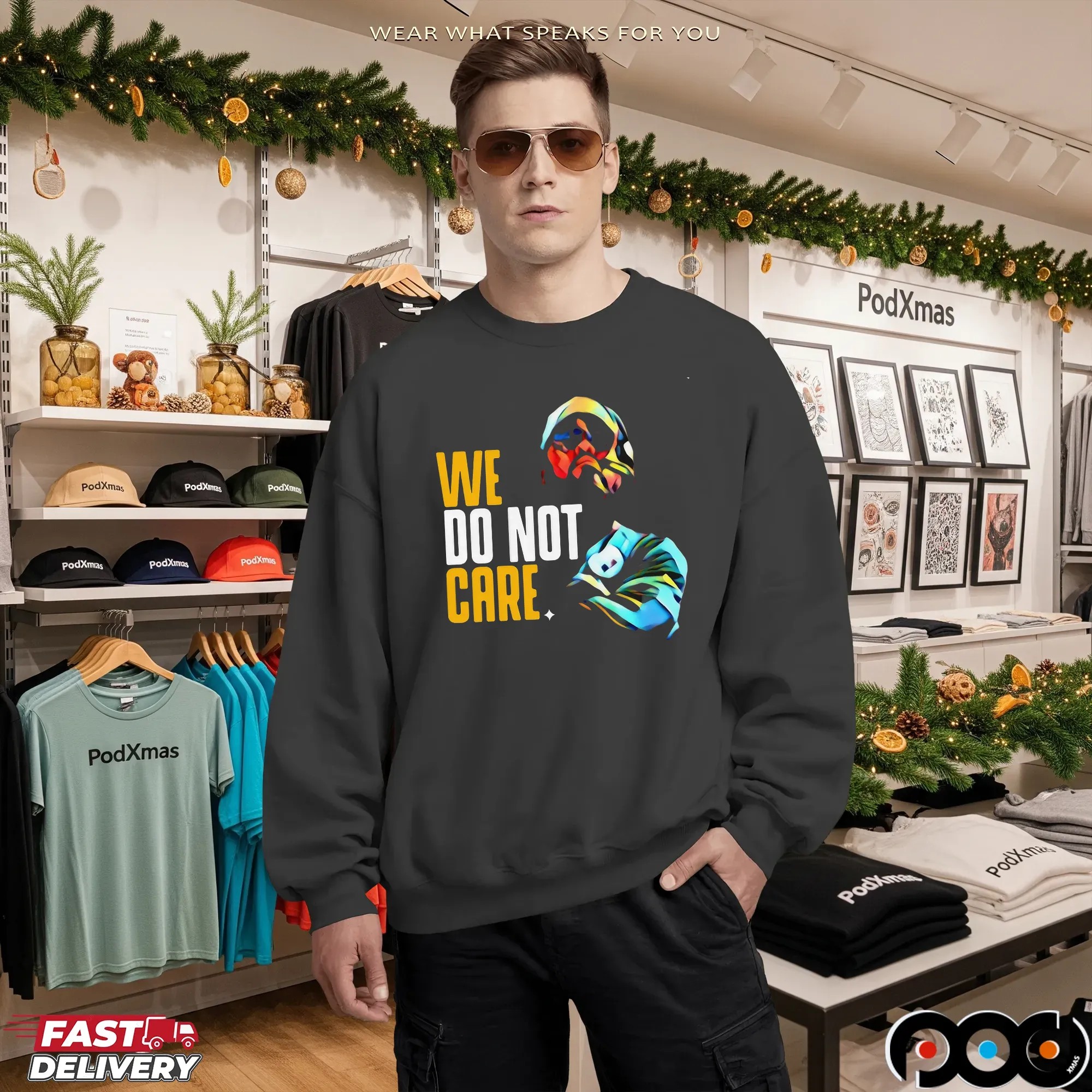 We Do Not Care Graphic T Shirt