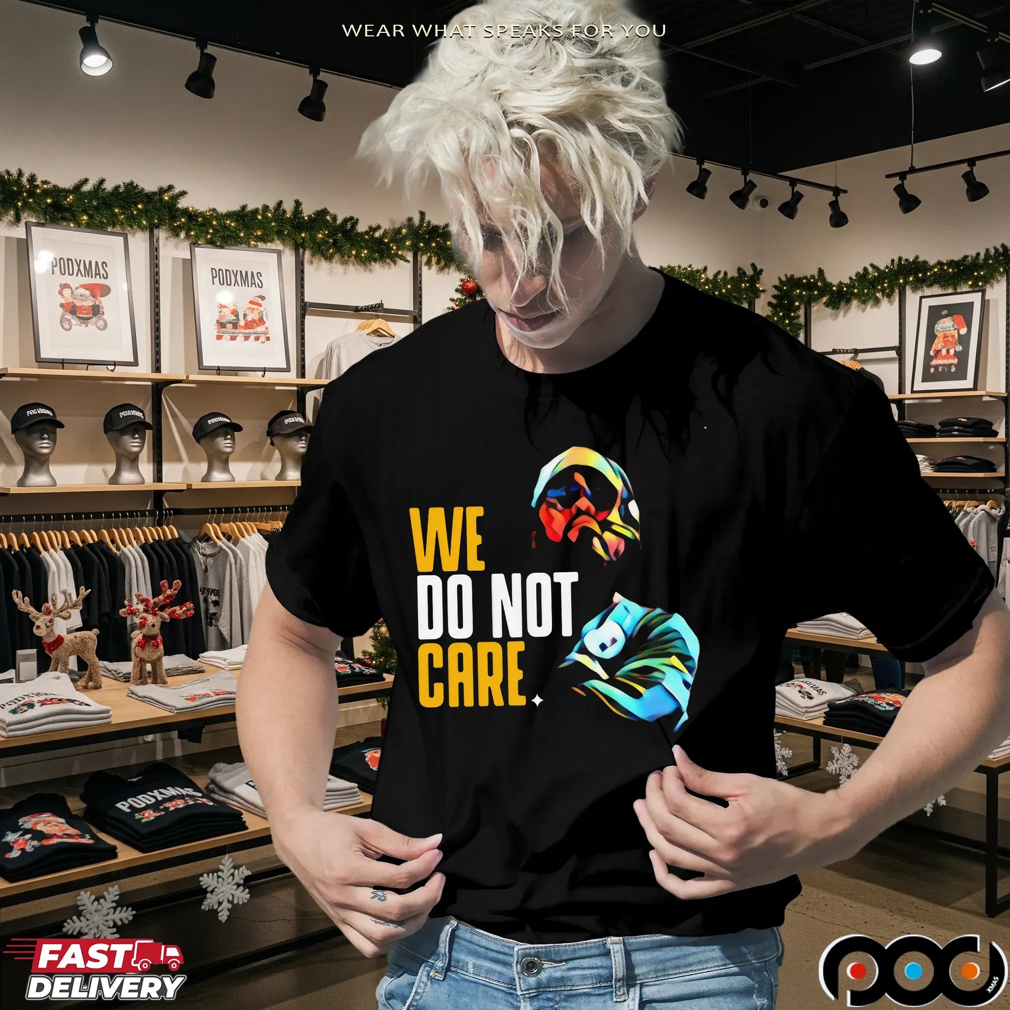 We Do Not Care Graphic T Shirt