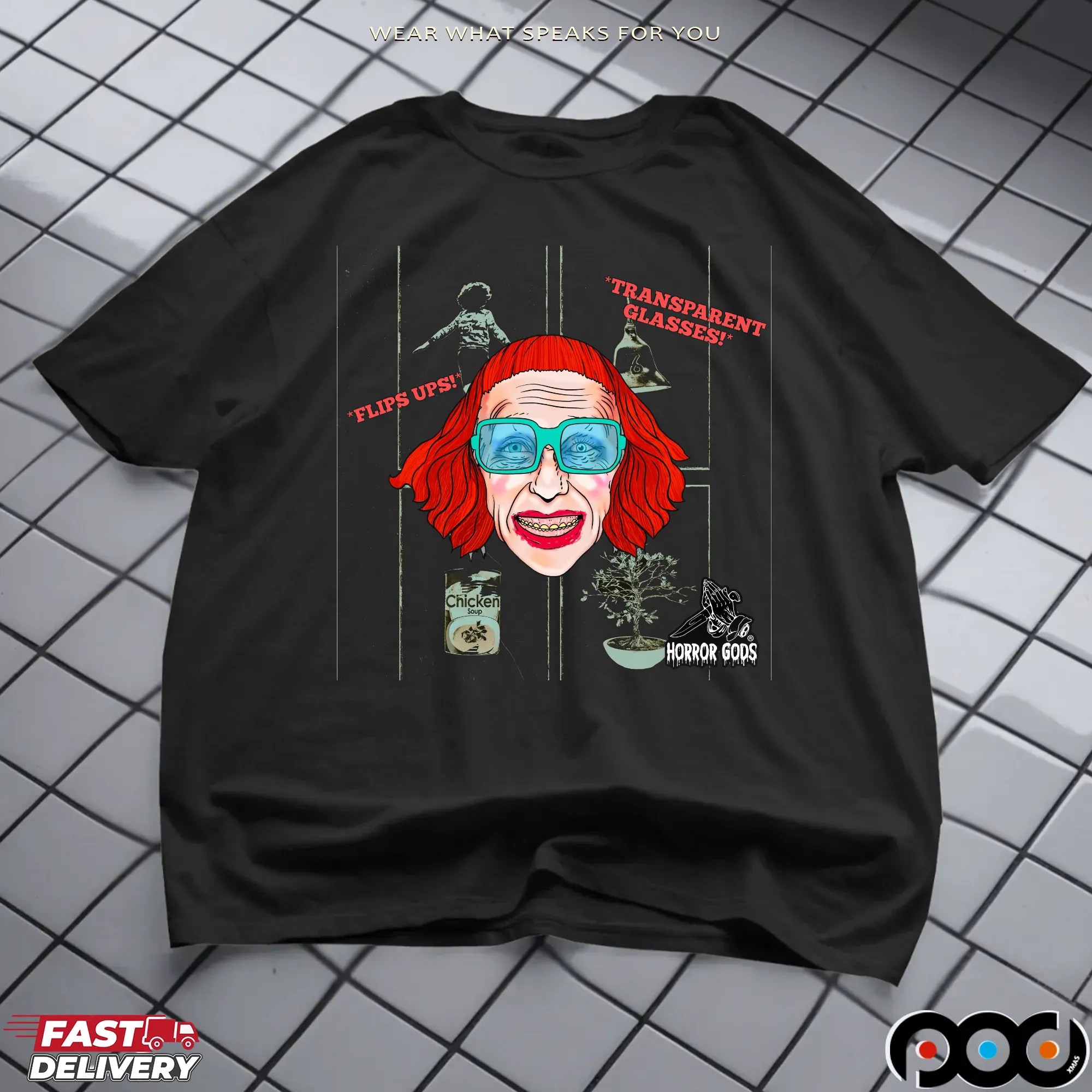Weapon Character Creepy Face Horror Halloween T Shirt