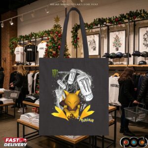 White Monster Energy Pokémon Sleeping Abra T Shirt