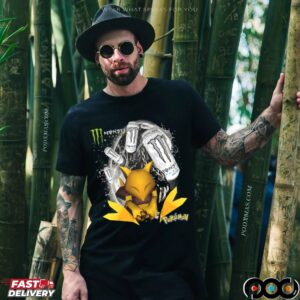 White Monster Energy Pokémon Sleeping Abra T Shirt