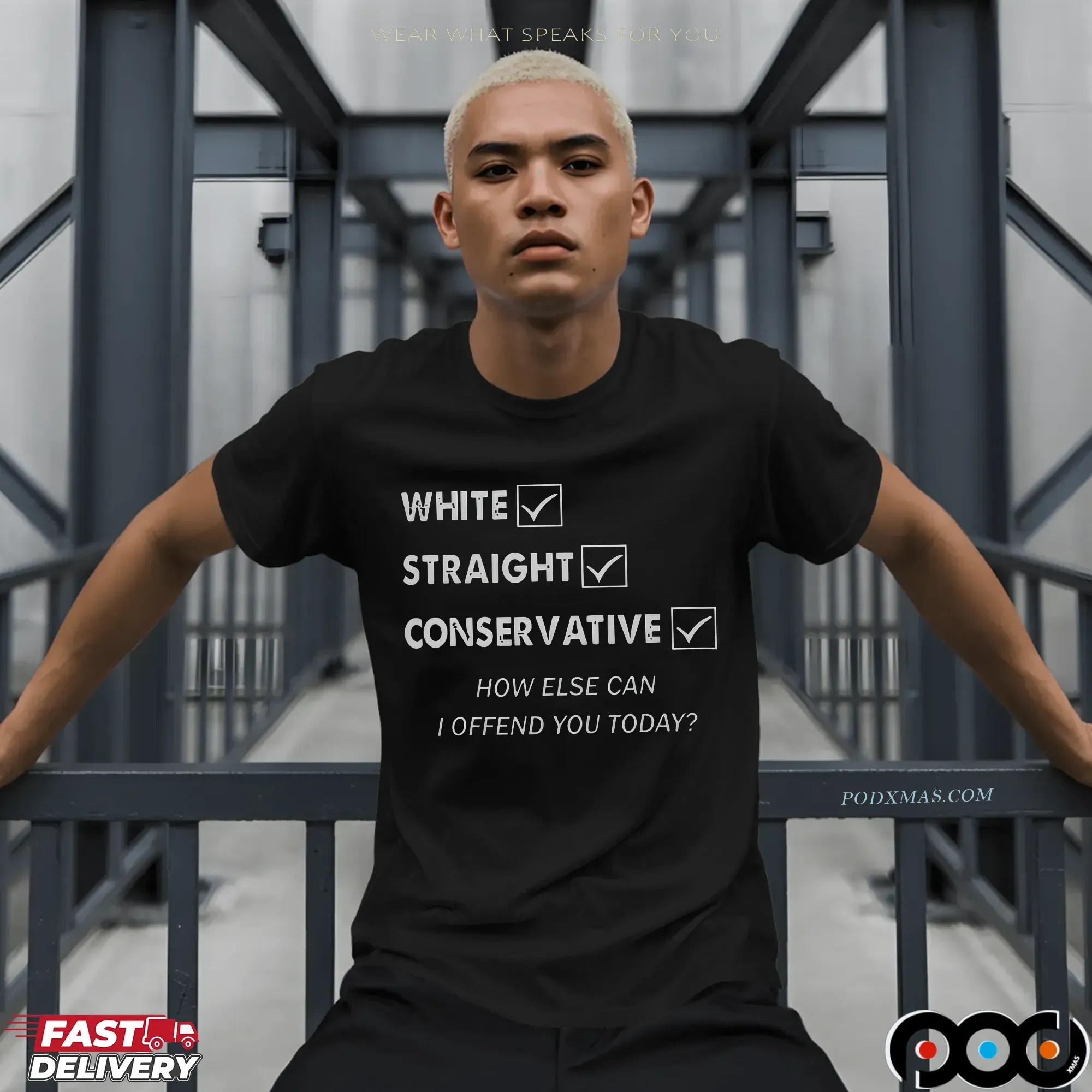 White Straight Conservative How Else Can I Offend You Today Statement T Shirt