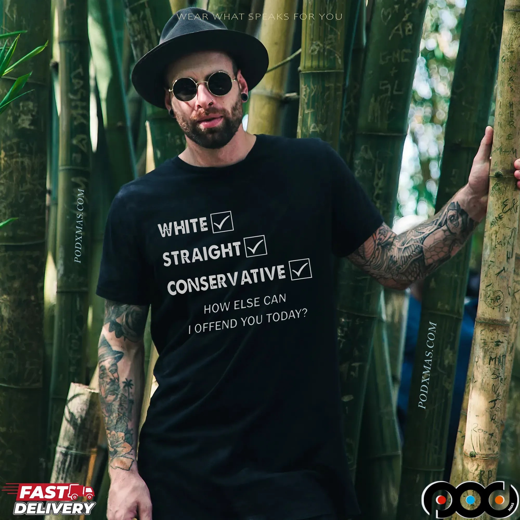 White Straight Conservative How Else Can I Offend You Today Statement T Shirt
