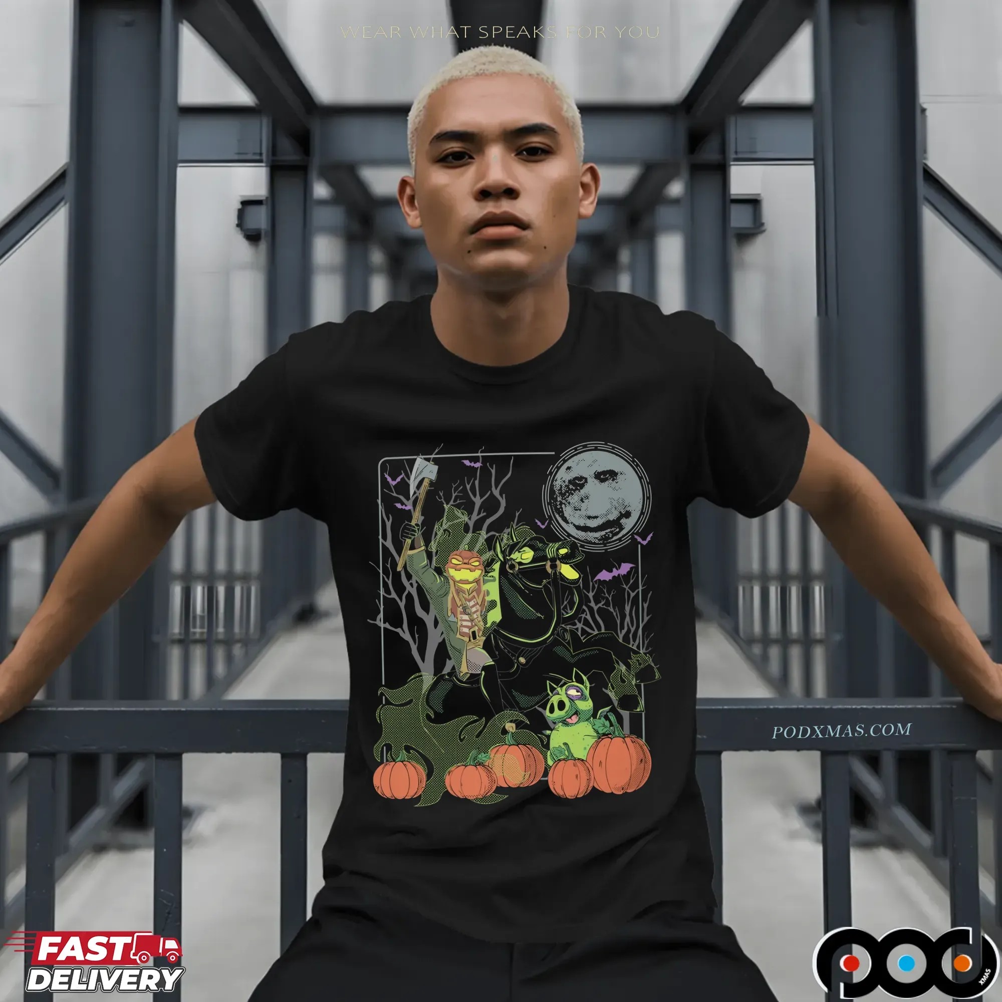 Wizard101 Headless Horseman Halloween Graphic T Shirt