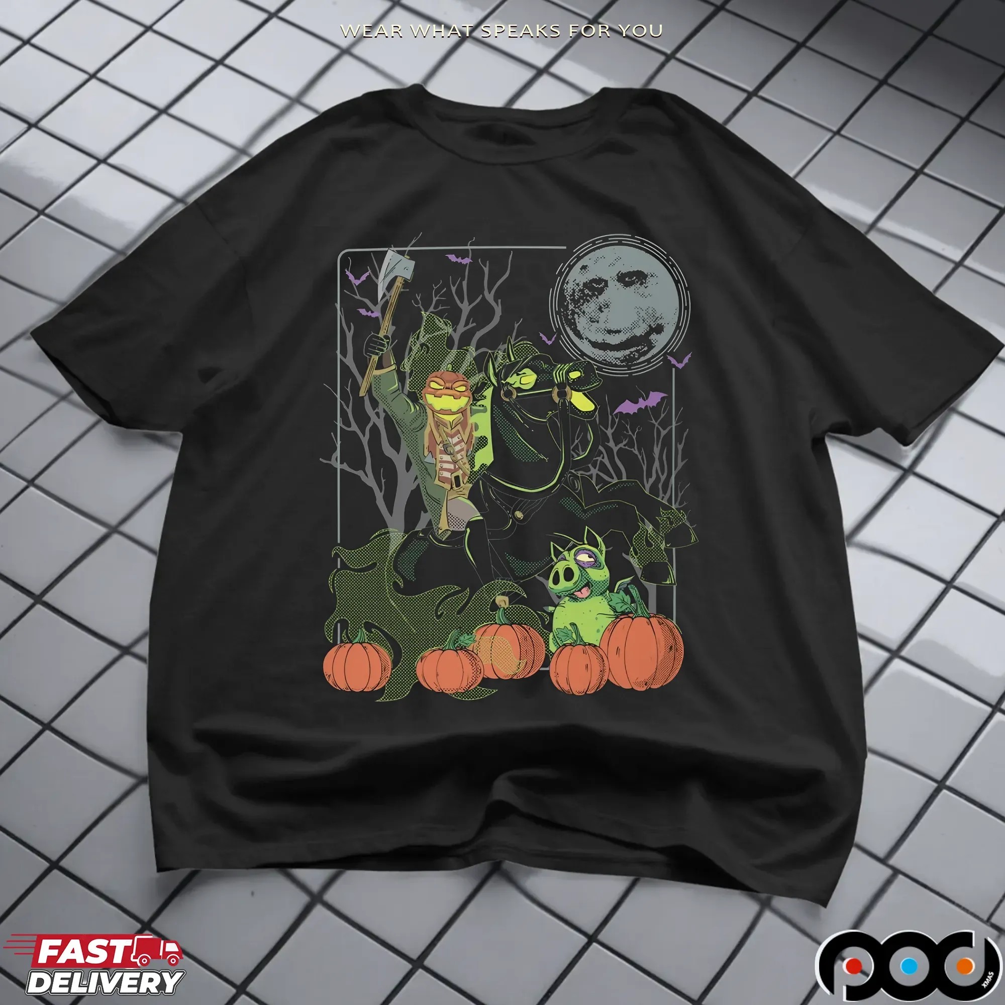Wizard101 Headless Horseman Halloween Graphic T Shirt