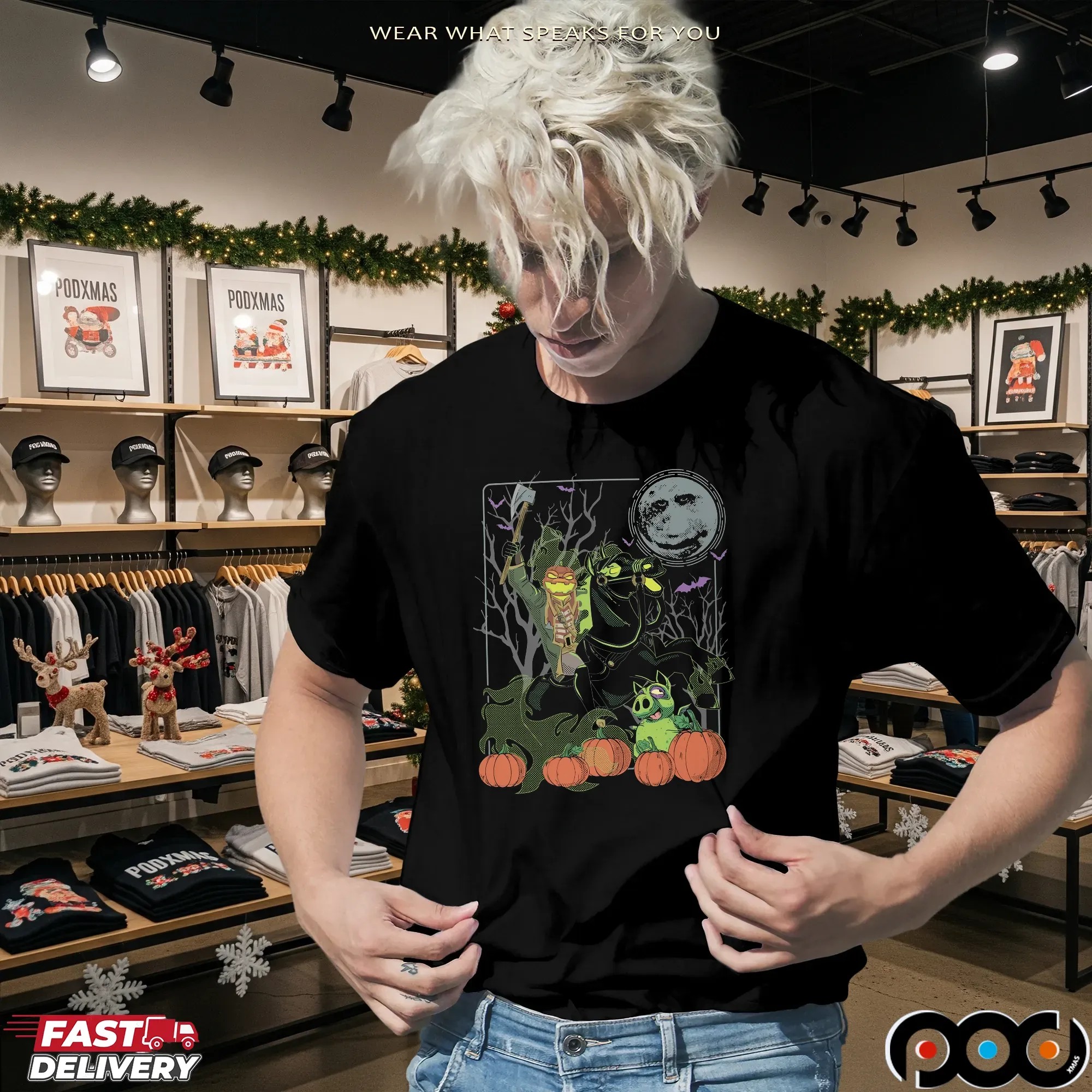 Wizard101 Headless Horseman Halloween Graphic T Shirt