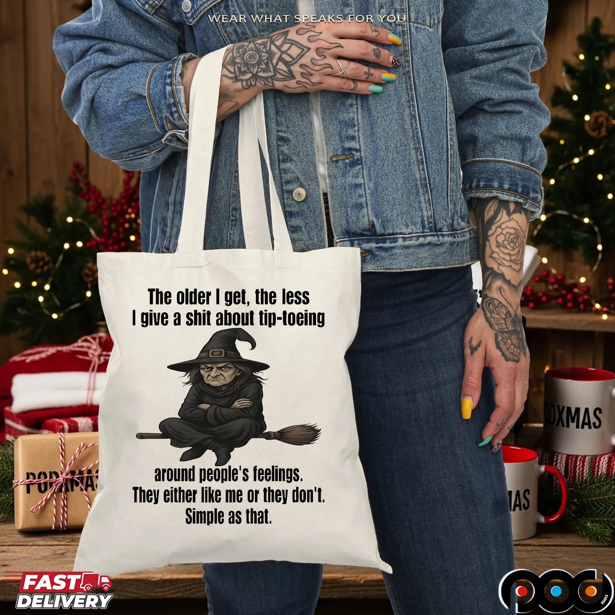Wizard The Older I Get The Less I Give A Shit About Tip Toeing Around People's Feelings T Shirt