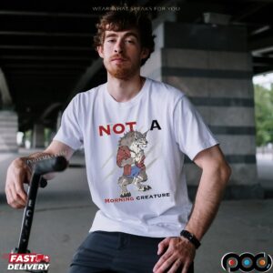 Wolf Not A Morning Creature T Shirt