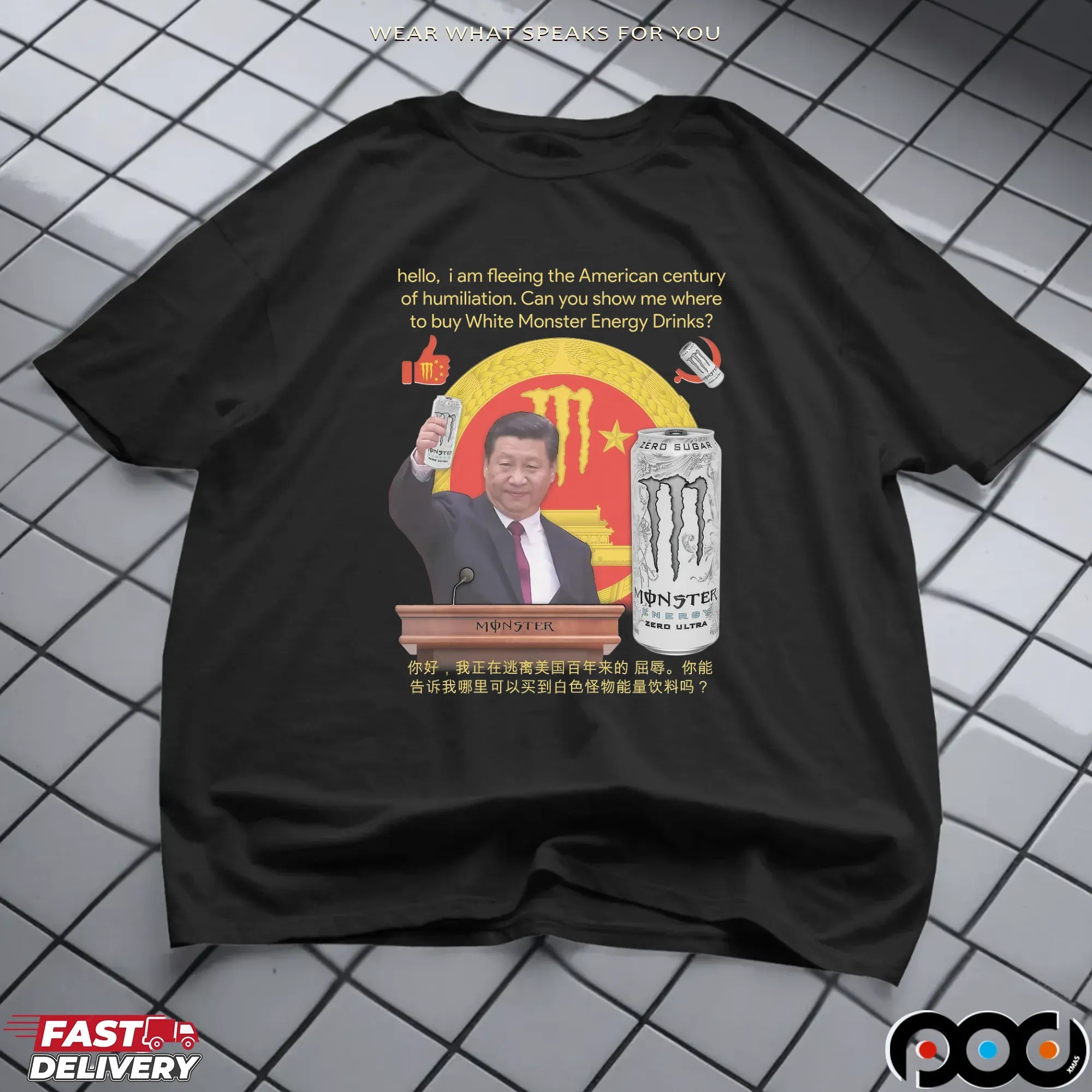 Xi Jinping Hello, I Am Fleeing The American Century Of Humiliation Funny T Shirt