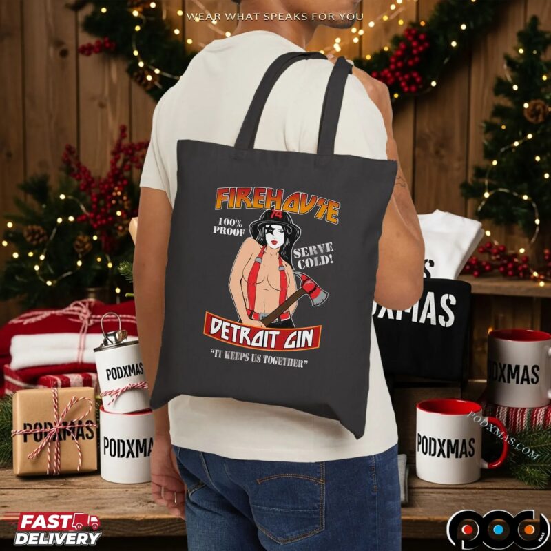 KISS Inspired Firehouse Detroit Gin T Shirt KISS Inspired Firehouse Detroit Gin T Shirt