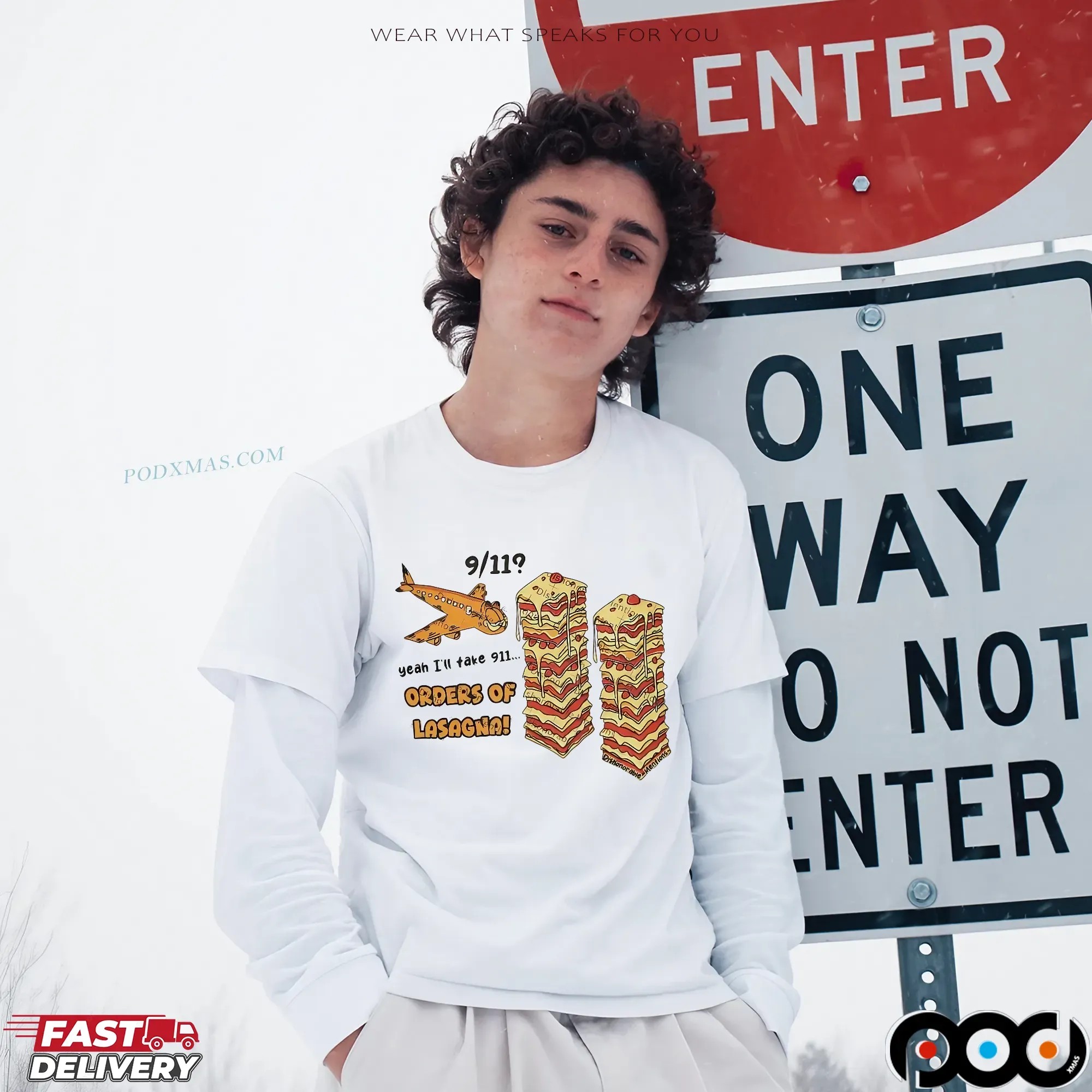 Yeah I'll Take 911 Orders Of Lasagna Pasta T Shirt
