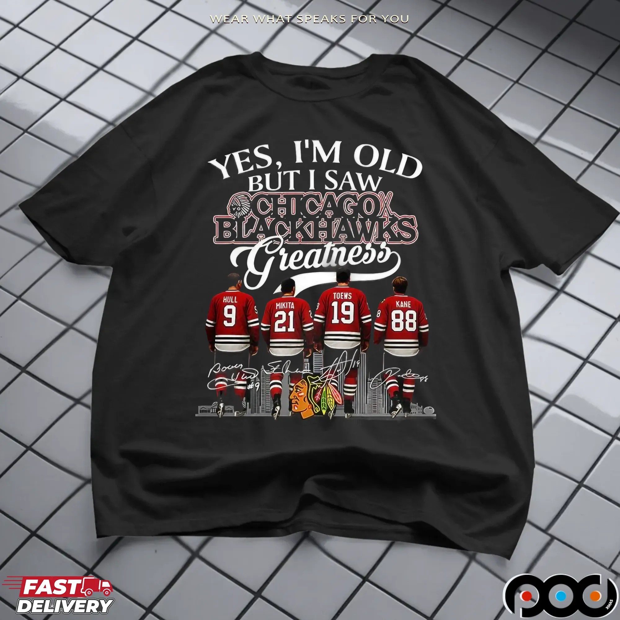 Yes I’m Old But I Saw Chicago Blackhawks Greatness Legends Signature Sport T Shirt