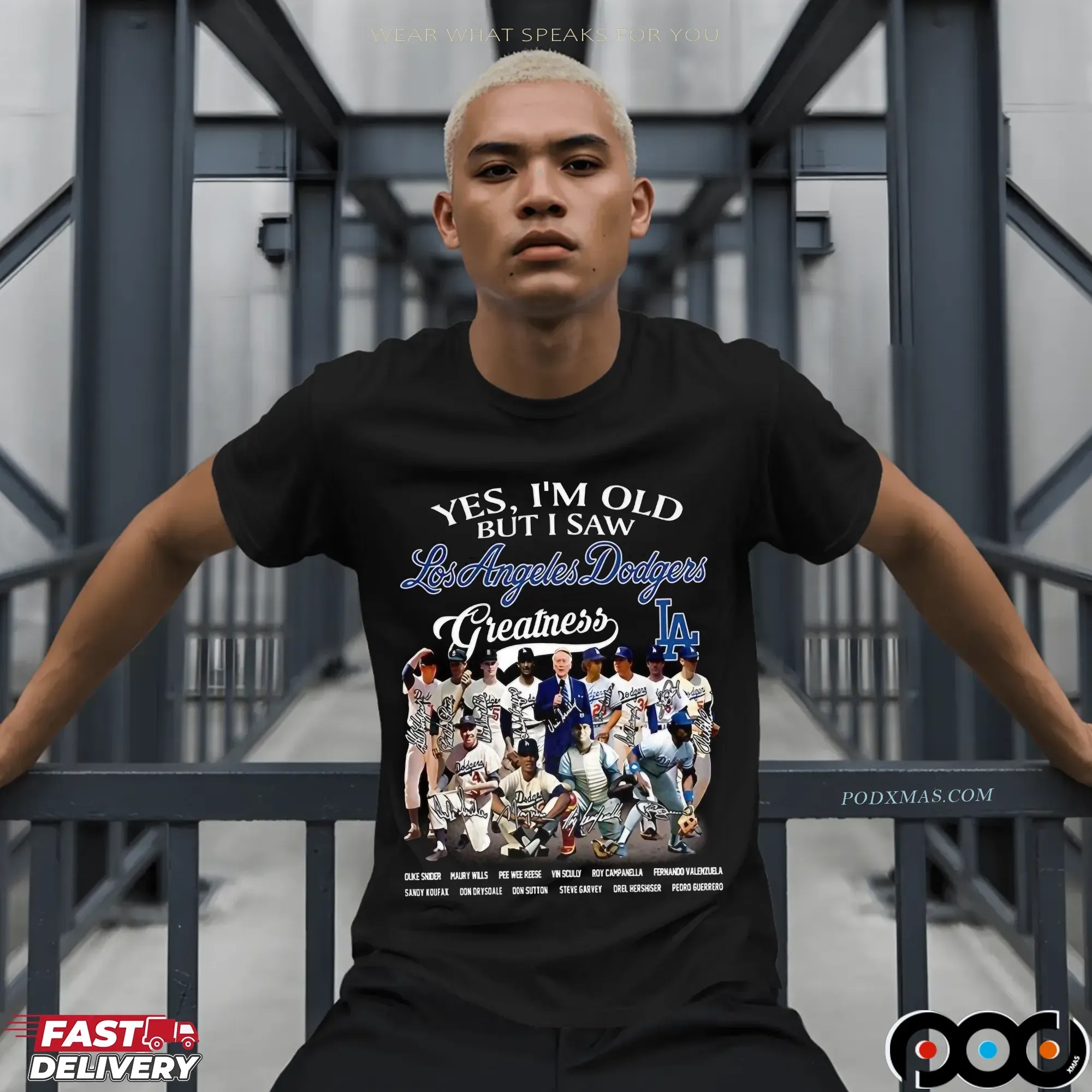 Yes I’m Old But I Saw Los Angeles Dodgers Greatness Legends Signature Baseball T Shirt