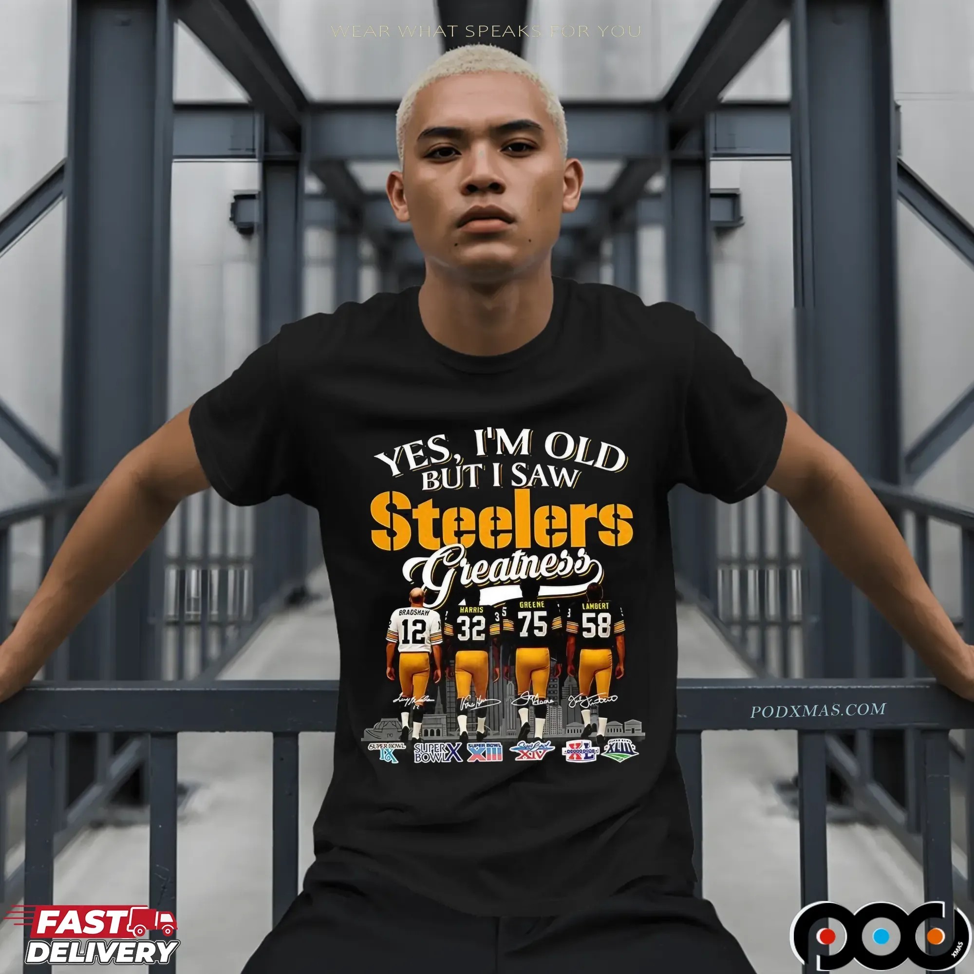 Yes I’m Old But I Saw Pittsburgh Steelers Squad Greatness Legends Signature T Shirt