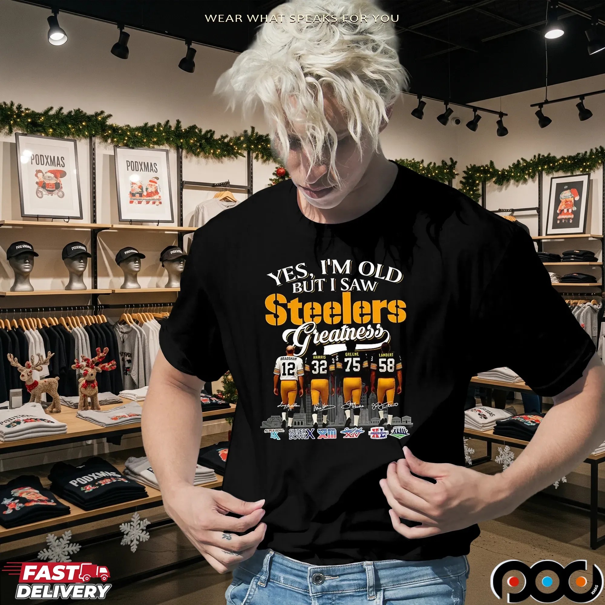 Yes I’m Old But I Saw Pittsburgh Steelers Squad Greatness Legends Signature T Shirt