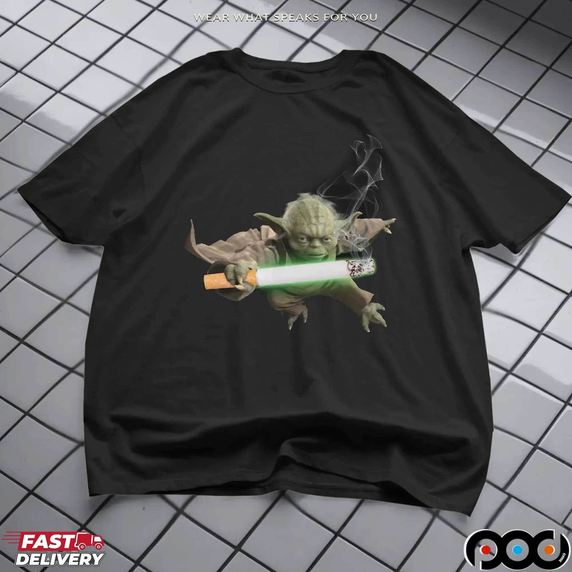 Yoda Cigarette Star Wars T Shirt