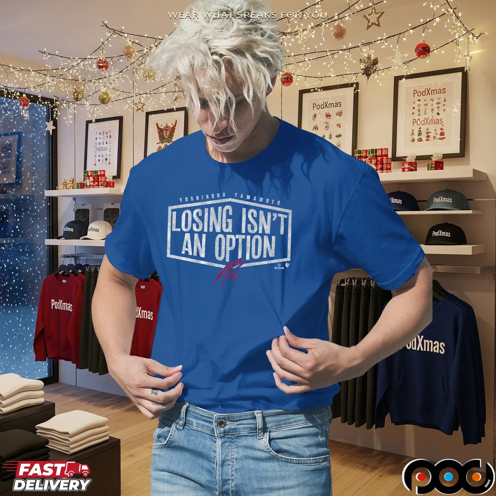 Yoshinobu Yamamoto Losing Isn't An Option Sports Retro T Shirt