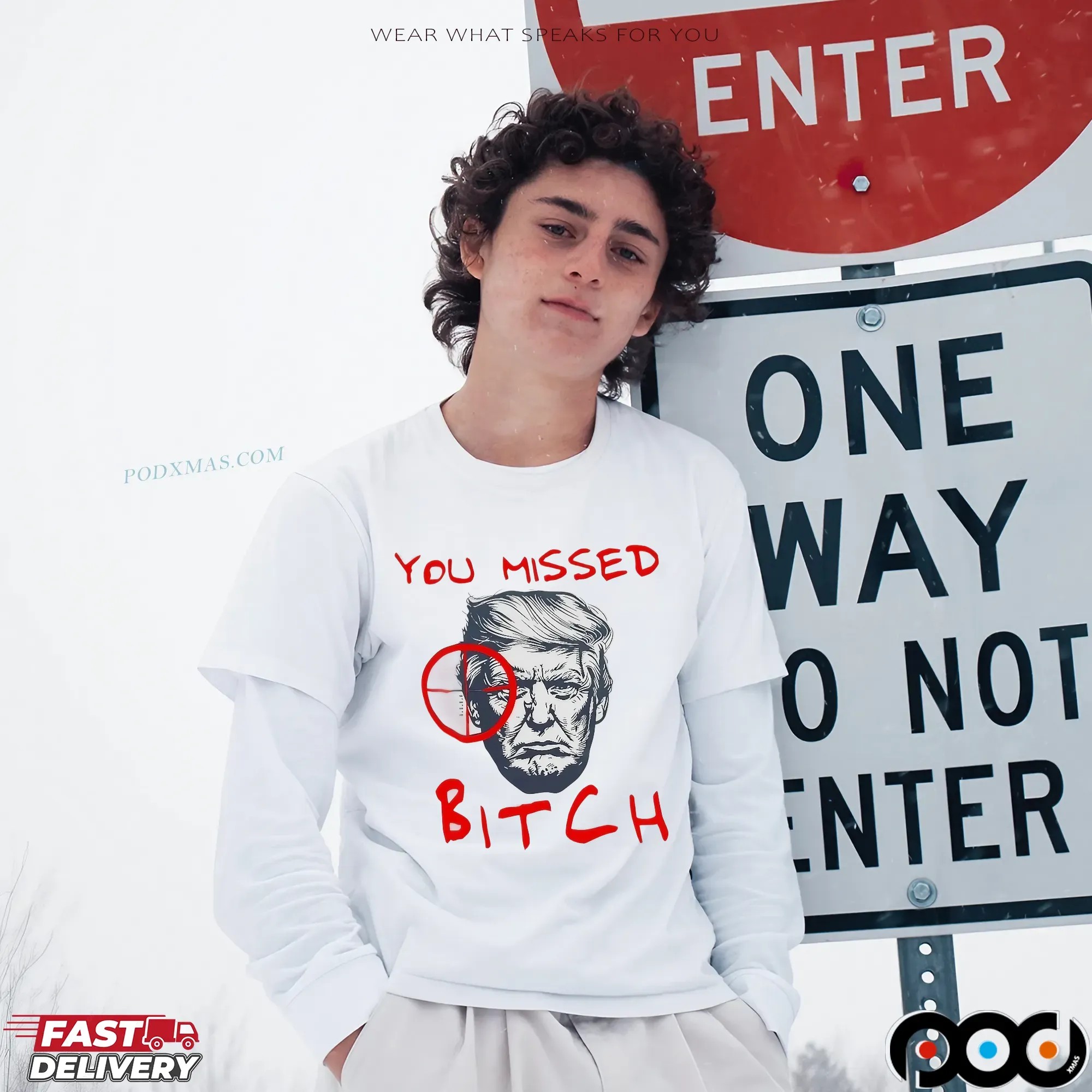You Missed Bitch Trump Shot Anti Trump T Shirt