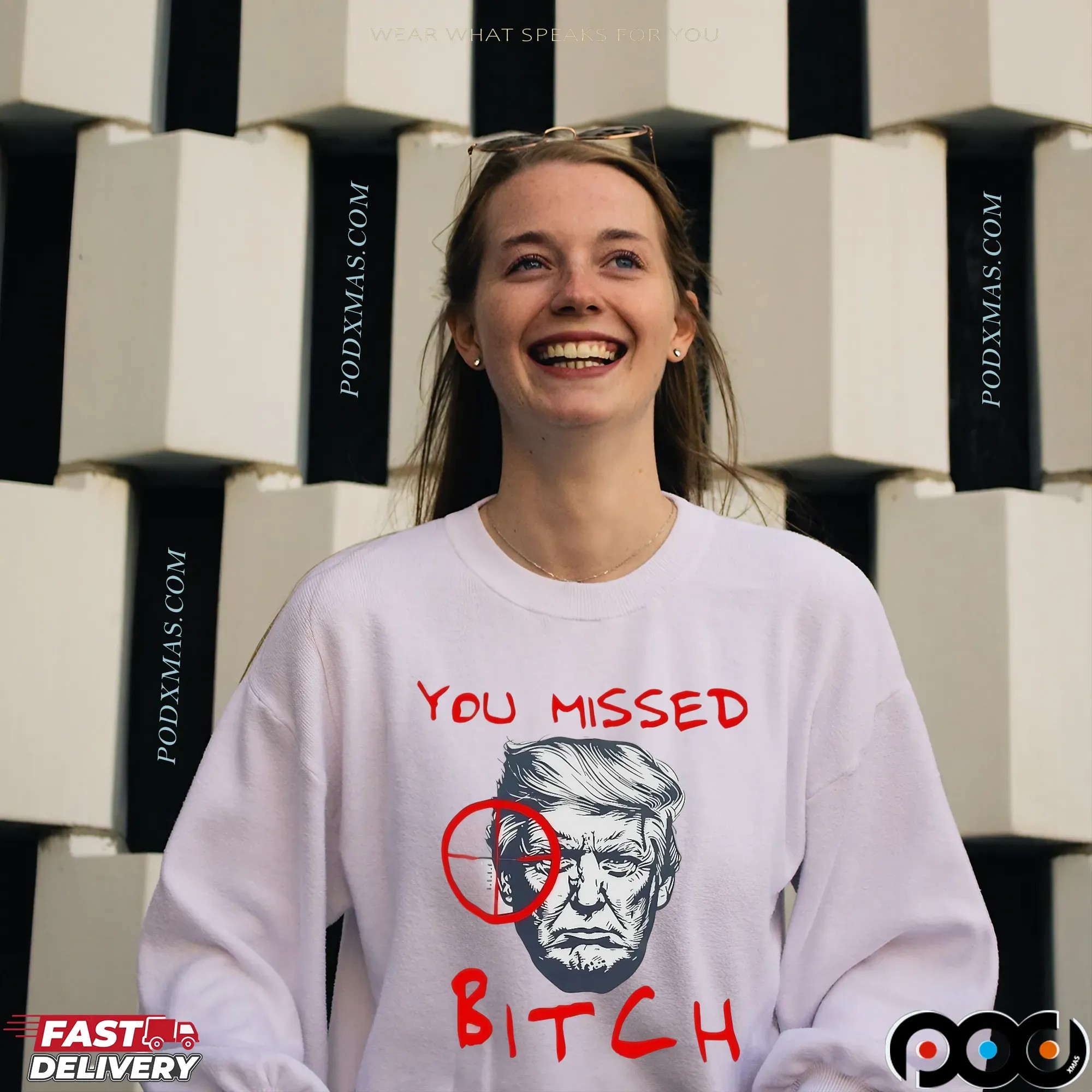 You Missed Bitch Trump Shot Anti Trump T Shirt
