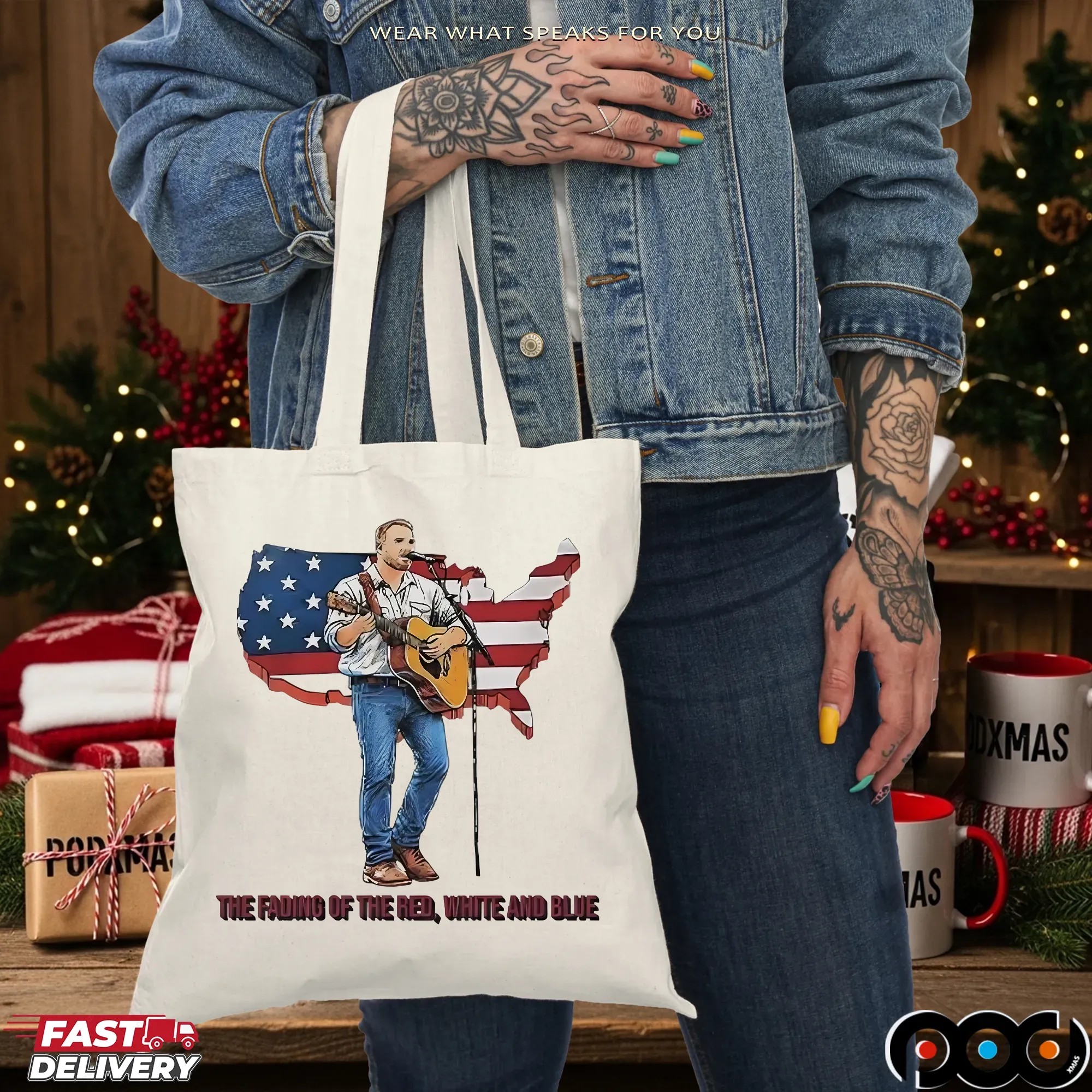 Zach Bryan The Fading Of The Red White And Blue American Flag T Shirt