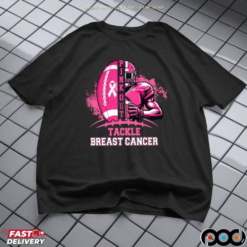 Breast Cancer Football Pink Out, American Football, Sport Pink Out Shirt, Pink Ribbon Football, Sport Breast Cancer T Shirt