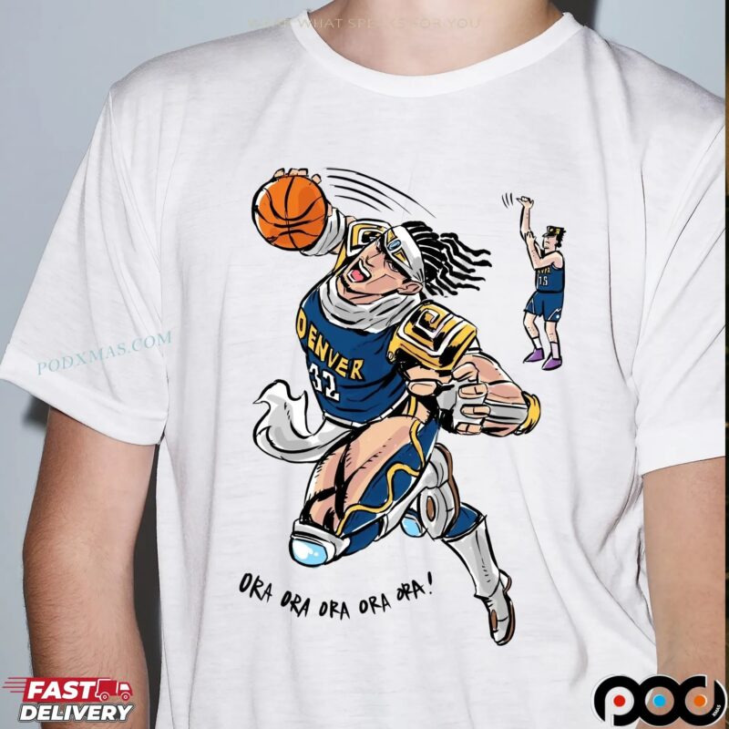 Nikola Jokić Vs Aaron Gordon Denver Nuggets NBA Ora Ora Ora Ora Ora Anime T Shirt