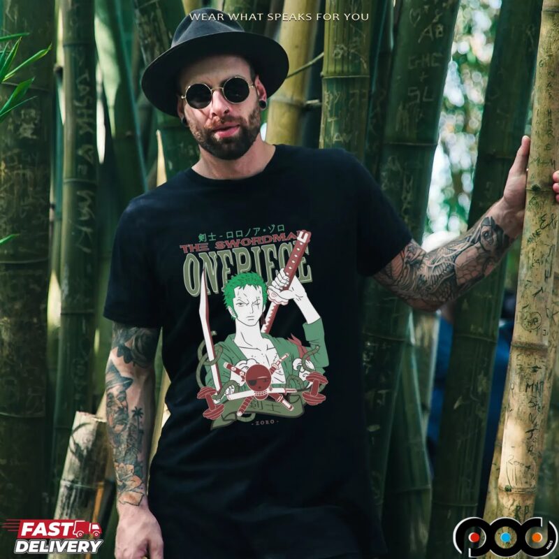 One Piece Zoro The Swordsman Theme Rare Anime T Shirt
