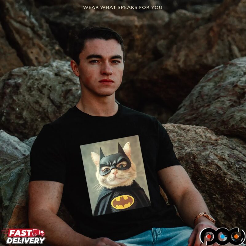 Batman Cat Meme Photo T Shirt