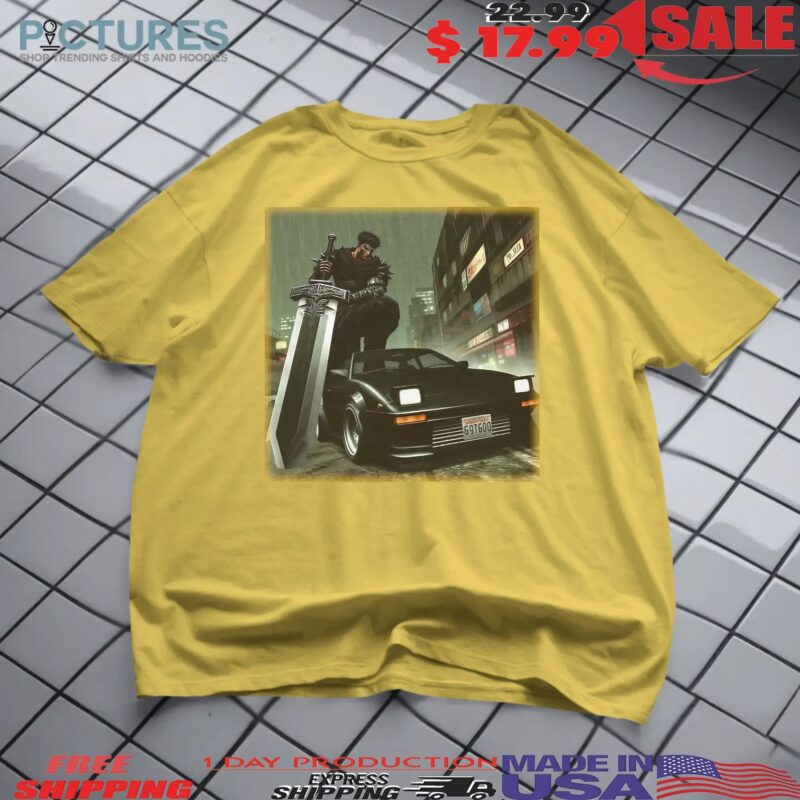 Berserk Guts x JDM Toyota MR2 Cyberpunk T Shirt