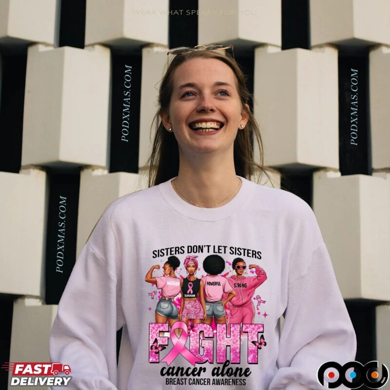 Breast Cancer Sisters Support, Preppy Breast Cancer Coquette, Pink Ribbon, Pink Breast Cancer, Tackle Cancer, Pink Ghost T Shirt Breast Cancer Sisters Support, Preppy Breast Cancer Coquette, Pink Ribbon, Pink Breast Cancer, Tackle Cancer, Pink Ghost T Shirt