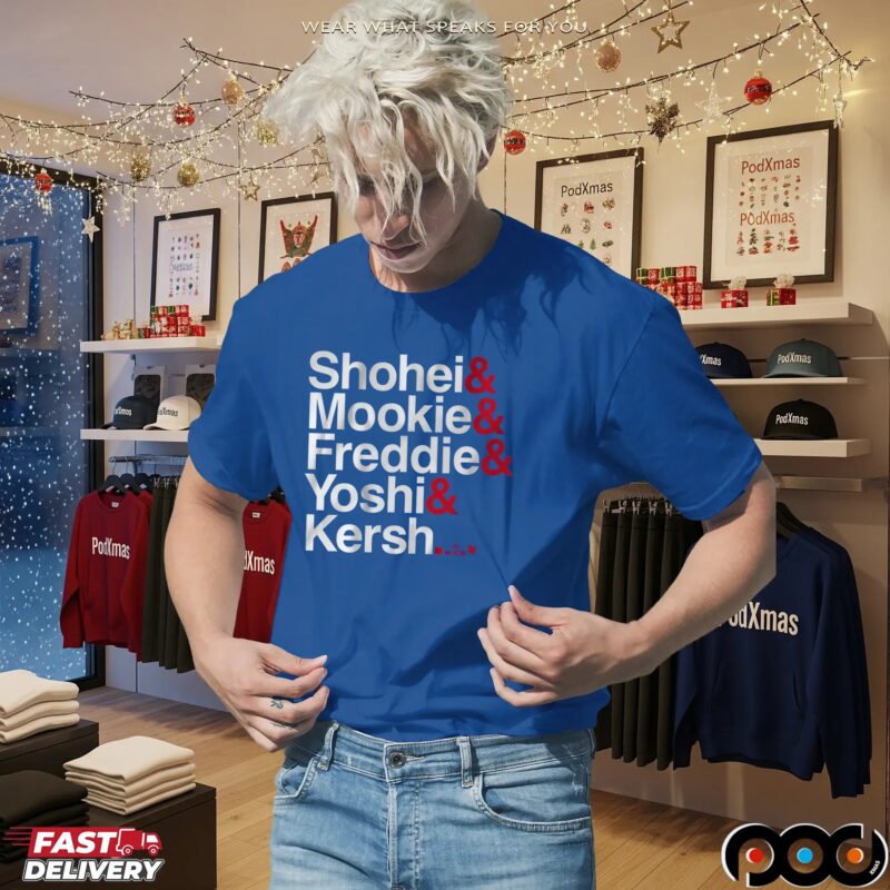 Los Angeles Baseball Ampersand Stars Names T Shirt Los Angeles Baseball Ampersand Stars Names T Shirt