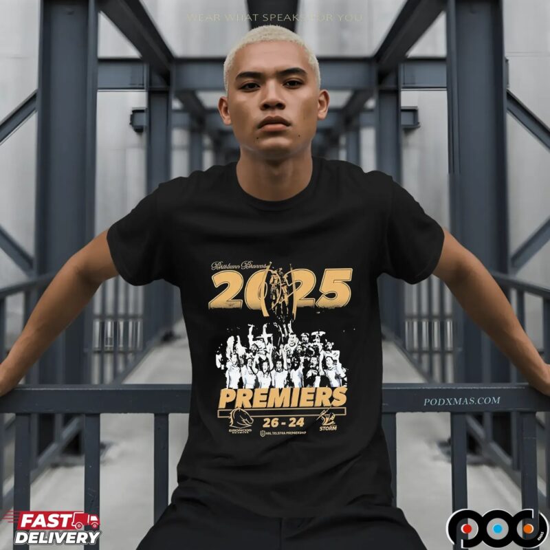 Brisbane Broncos Vs Melbourne Storm 2025 NRL Telstra Premiership Photo T-shirts