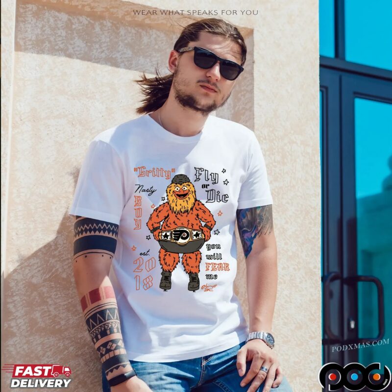 Philadelphia Flyers Gritty Fly Or Die You Will Fear Me Est 2018 T Shirt Philadelphia Flyers Gritty Fly Or Die You Will Fear Me Est 2018 T Shirt