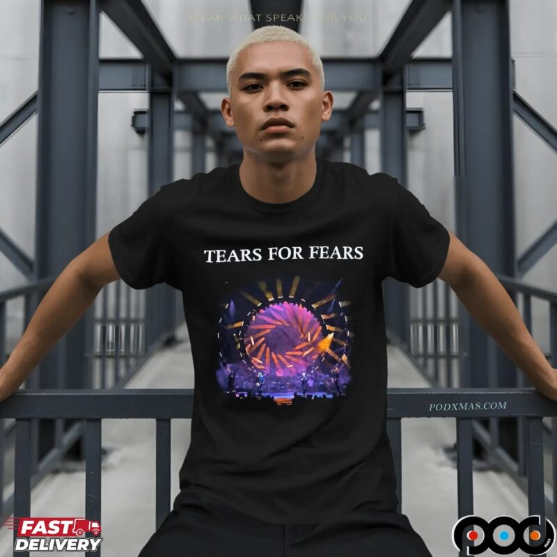 Tears For Fears Live Photo Tipping Point 2023 Tour T Shirt