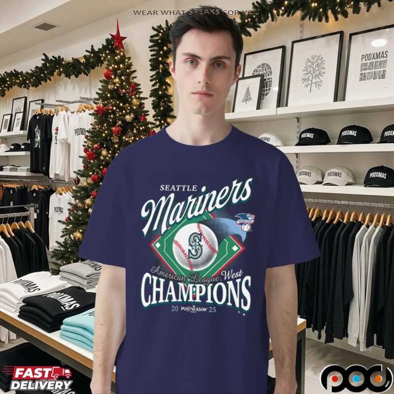 Seattle Mariners American League West Division Champions 2025 T Shirt