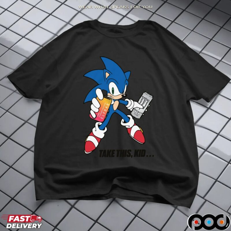 Take This, Kid Sonic The Hedgehog Vape Monster Drink T Shirt