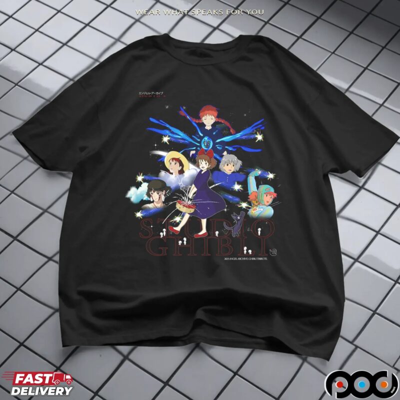 Studio Ghibli Angel Kiki, Howl, Nausicaä, Mononoke & More T Shirt