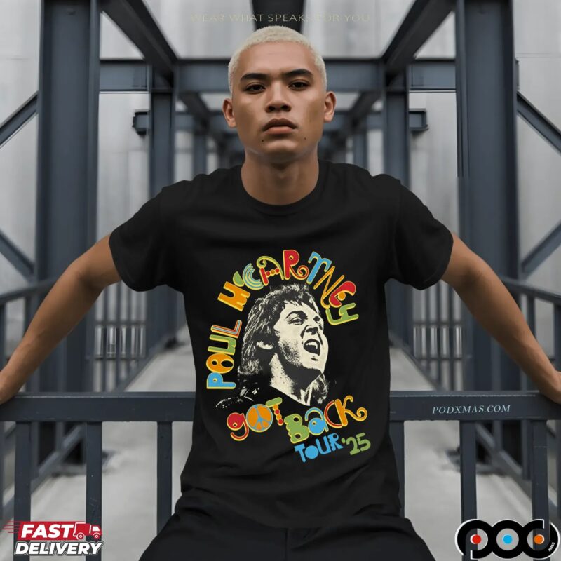 Paul McCartney Got Back Tour 2025 Graphic T Shirt