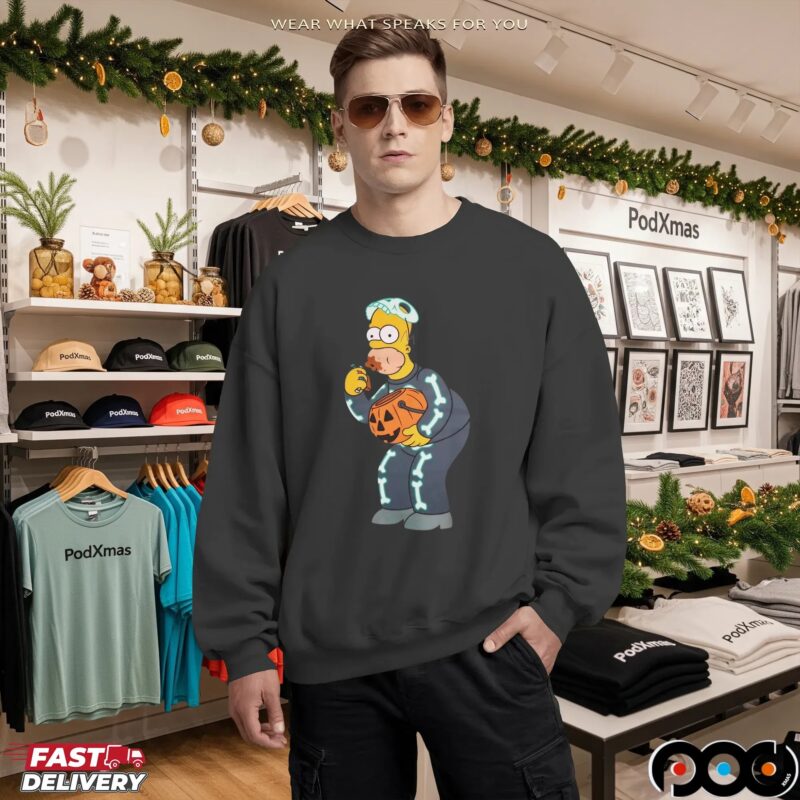 Simpsons Homer Candy Feast Treehouse of Horror Halloween Spooky Meme T Shirt
