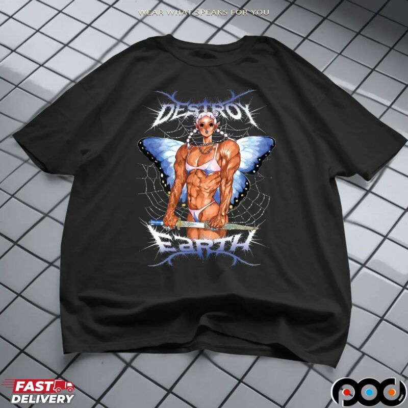Destroy Earth Anime Girl T Shirt