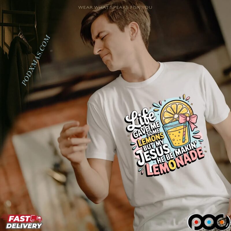 Christian Lemonade Shirt, Funny Christian Shirt, My Jesus Makes Lemonade, Faith Based Gift, Religious Tee, Christian Sweatshirt Gift For Her
